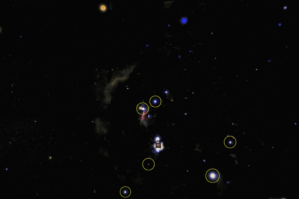 Orion mit wichtigen Eckpunkten